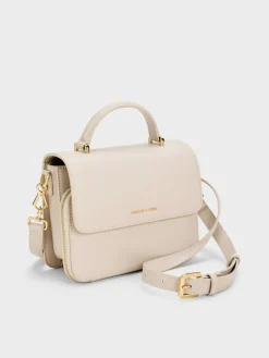 Octavia Front Flap Top Handle Bag