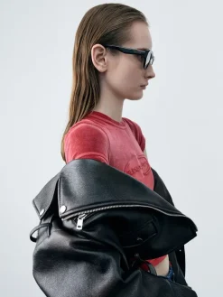 Onyx Cat-Eye Sunglasses