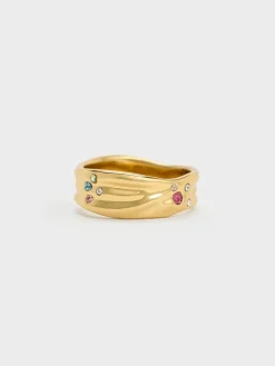 Orinda Crystal Sculptural Ring