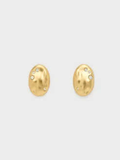 Ottilie Crystal Sculptural Stud Earrings