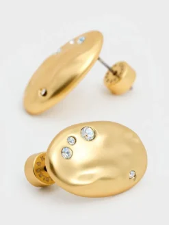 Ottilie Crystal Sculptural Stud Earrings