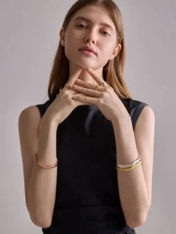 Ottilie Crystal Sculptural Bangle