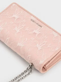 Paffuto Embroidered-Mesh Wallet On Chain