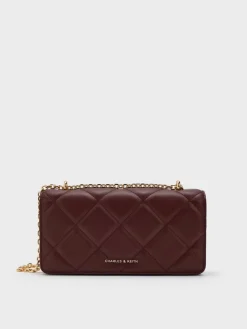 Paffuto Quilted Chain-Handle Long Wallet