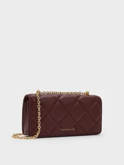 Paffuto Quilted Chain-Handle Long Wallet