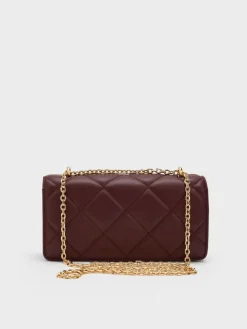 Paffuto Quilted Chain-Handle Long Wallet