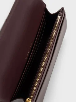 Paffuto Quilted Chain-Handle Long Wallet