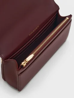 Paffuto Quilted Chain-Handle Long Wallet