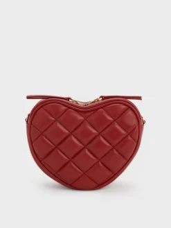 Paffuto Quilted Heart Crossbody Bag
