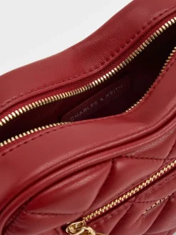 Paffuto Quilted Heart Crossbody Bag