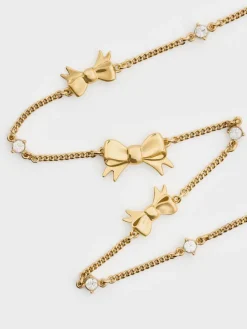 Paige Bow Crystal Necklace