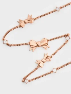 Paige Bow Crystal Necklace