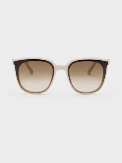 Paige Bow Square Sunglasses