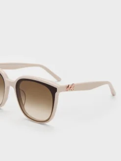 Paige Bow Square Sunglasses
