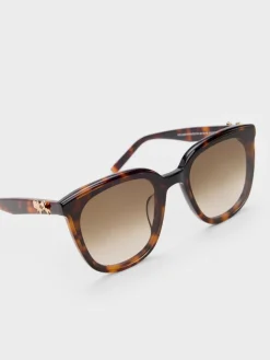 Paige Bow Square Sunglasses