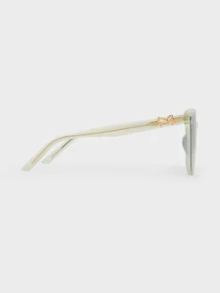 Paige Bow Square Sunglasses