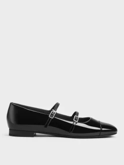 Patent Double-Strap Mary Janes
