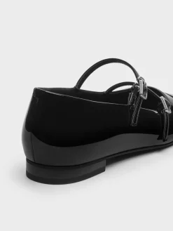 Patent Double-Strap Mary Janes