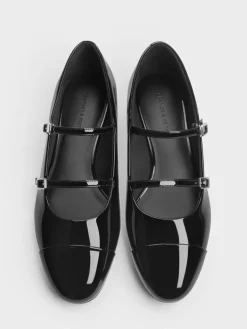 Patent Double-Strap Mary Janes