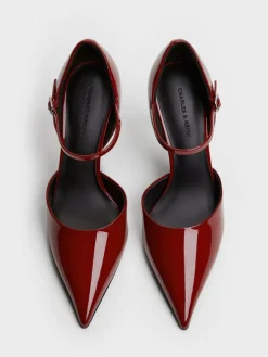 Patent Pointed D'Orsay Stiletto Pumps