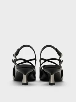 Pauline Patent Crossover Kitten Heels