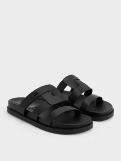Petina Leather Flatform Sandals