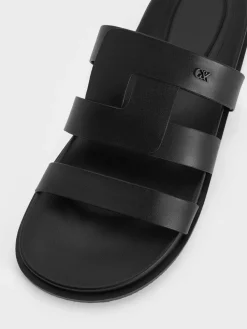 Petina Leather Flatform Sandals