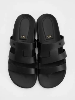 Petina Leather Flatform Sandals