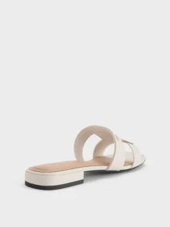 Petina Leather Slide Sandals