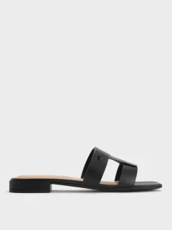 Petina Leather Slide Sandals