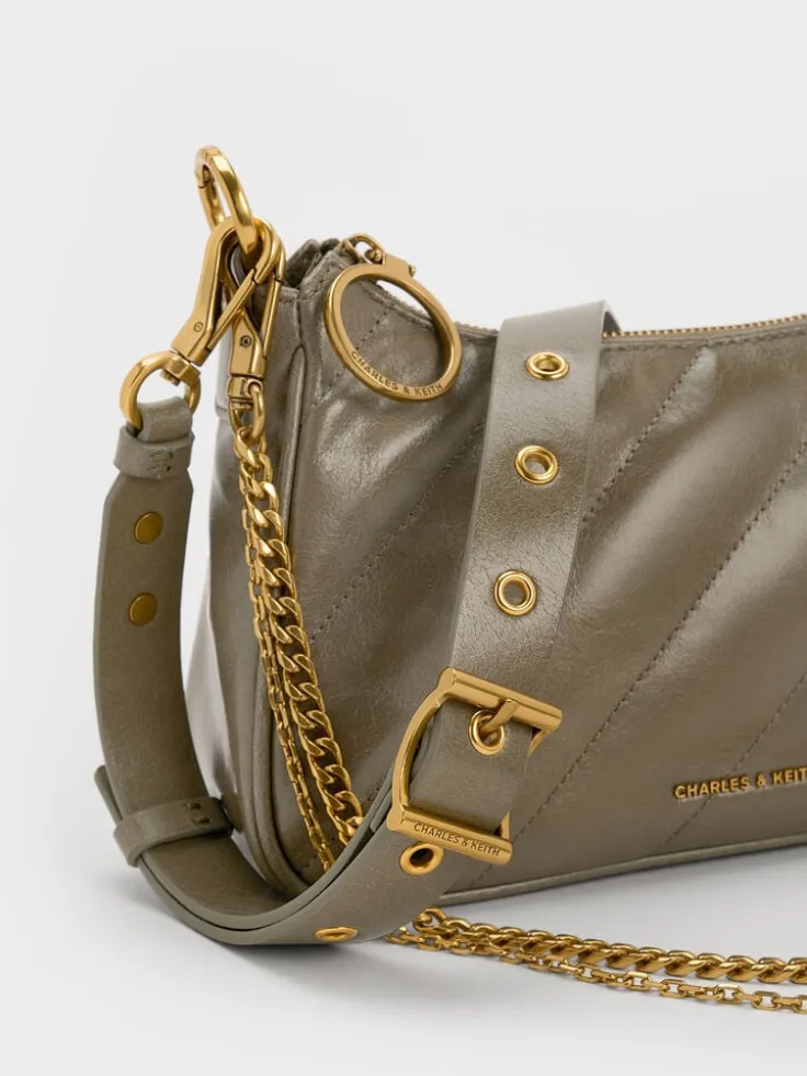 Philomena Double-Chain Crossbody Bag