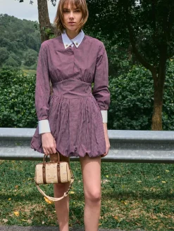 Philomena Raffia Flower Bowling Bag