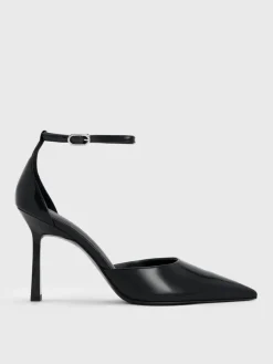 Pointed Ankle-Strap D'Orsay Pumps
