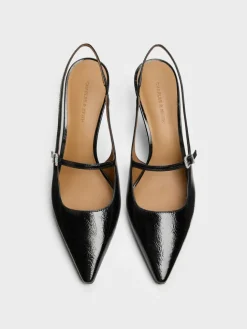 Pointed Slingback Mary Jane Pumps