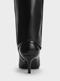 Pointed Stiletto Knee-High Boots