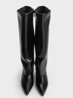 Pointed Stiletto Knee-High Boots