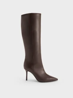 Pointed Stiletto Knee-High Boots