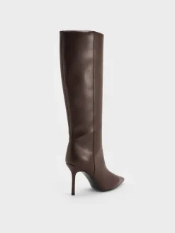 Pointed Stiletto Knee-High Boots