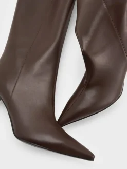 Pointed Stiletto Knee-High Boots