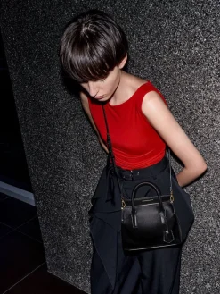 Rene Structured Top Handle Bag