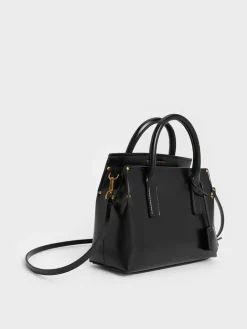 Rene Structured Top Handle Bag