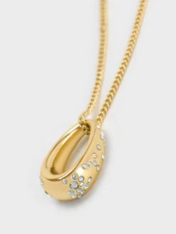 Reverie Crystal Teardrop Necklace