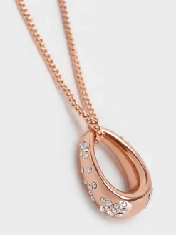 Reverie Crystal Teardrop Necklace