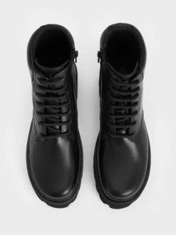 Ripley Ridged-Sole Ankle Boots