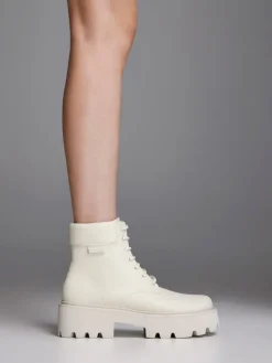 Ripley Ridged-Sole Ankle Boots