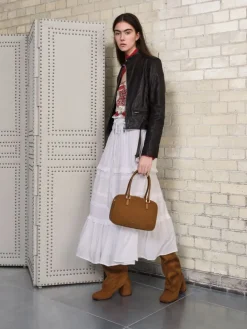 Robbie Faux Suede Heeled Knee-High Boots