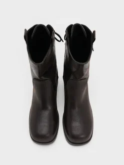 Rosamond Back-Lace Calf Boots
