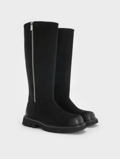 Rosamond Faux Suede Knee-High Boots