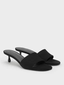 Ruthie Faux Suede Heeled Mules