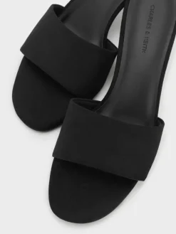 Ruthie Faux Suede Heeled Mules
